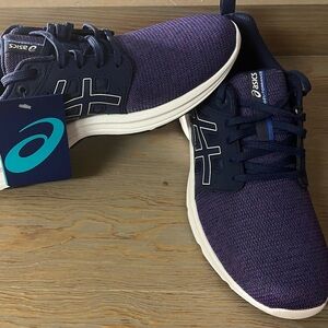Asics Purple and Navy Women's Athletic Running Shoes